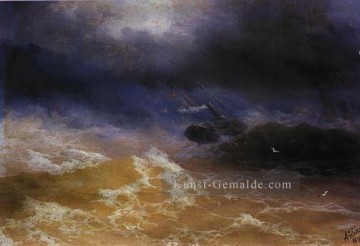  Meer Galerie - Sturm auf das Meer 1899 IBI Seestück Ivan Aivazovsky